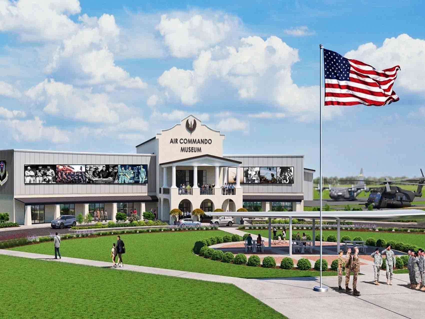 Air Commando Museum rendering at Hurlburt Field